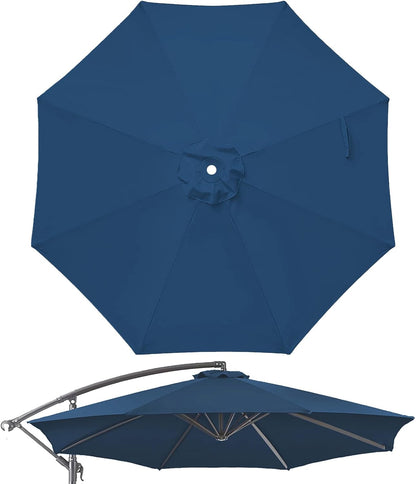 SUNGUARD UMBRELLAS 10 ft Patio Umbrella Replacement Canopy, 8-Rib Outdoor Umbrella Fabric Cover for Hanging Offset, Cantilever, and Market Umbrellas, 300D Polyester, Canopy Only