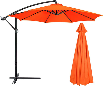 SUNGUARD UMBRELLAS 10 ft Patio Umbrella Replacement Canopy, Outdoor Market Table Umbrella Fabric Cover for 6-Rib or 8-Rib Frames, Polyester Canopy Only, for Backyard, Garden, Patio, Poolside