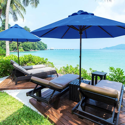 SUNGUARD UMBRELLAS 10 ft Patio Umbrella Replacement Canopy, Outdoor Market Table Umbrella Fabric Cover for 6-Rib or 8-Rib Frames, Polyester Canopy Only, for Backyard, Garden, Patio, Poolside
