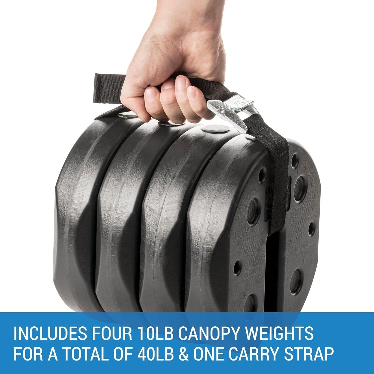 SUNGUARD UMBRELLAS Canopy Weight Set with Carry Strap, Set of 4, Compatible with Tents, Canopies, and Patio Umbrellas